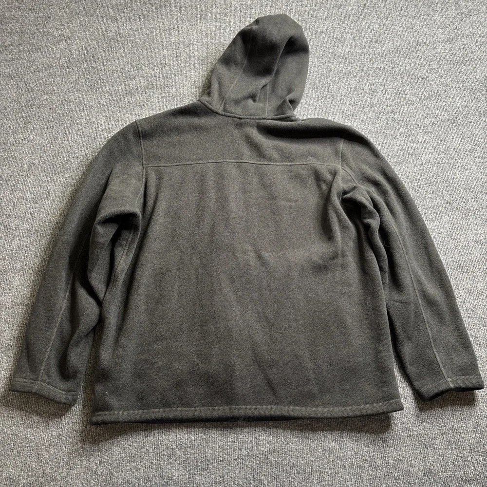 North Face Gordon Lyons Hoodie Mens XXL Gray Charcoal Fleece Knit Jacket Hiking